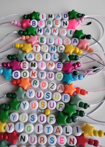 İsimli Boncuklu Dostluk Bilekliği - Görsel 3