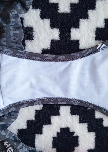 Hello Kitty Kom Desenli Gri Strappy Monokini - Görsel 7