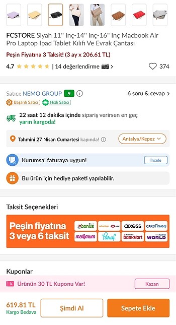 Beden Laptop çantası