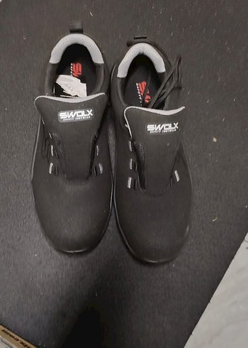 Siyah SWOLX Erkek ister spor ister iş Ayakkabı Velcro Kapanışlı - Görsel 5