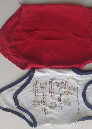 Bebek Erkek Kolsuz Beyaz Body - Görsel 2