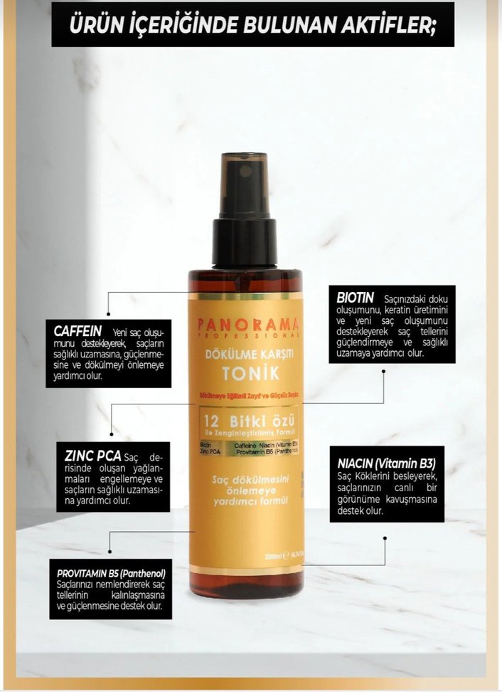 PANORAMA Professional Dökülme Karşıtı Saç Toniği - Görsel 5