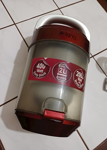  Beden King Elektrikli Süpürge parçası 2 litrelik toz Haznesi satılıktı