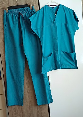 0 beden Turkuaz Kısa Kollu Takımı - Görsel 6