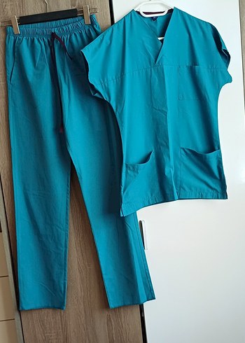 0 beden Turkuaz Kısa Kollu Takımı - Görsel 4
