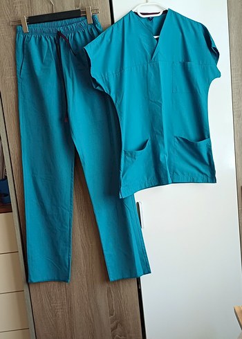 0 beden Turkuaz Kısa Kollu Takımı - Görsel 2
