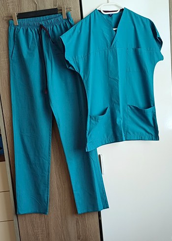 0 beden Turkuaz Kısa Kollu Takımı - Görsel 5
