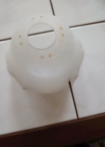 Beyaz Dalgalı Kenarlı tek lamba aparatı - Görsel 3