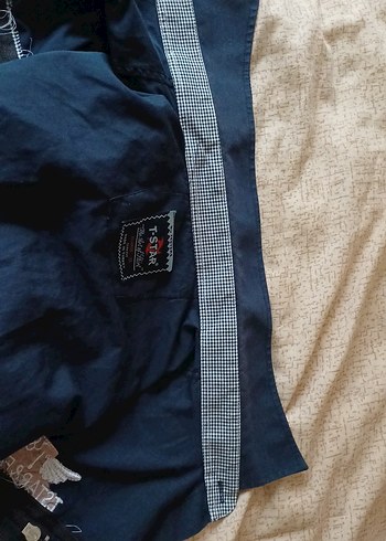 XL Düğmeli Kısa Kollu Mavi Denim Erkek Gömlek - Görsel 11