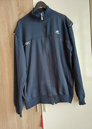 4 XXL Erkek Lacivert Fermuarlı Yüksek Yaka Sweatshirt - Görsel 2
