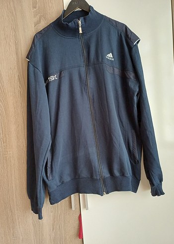 4 XXL Erkek Lacivert Fermuarlı Yüksek Yaka Sweatshirt - Görsel 3