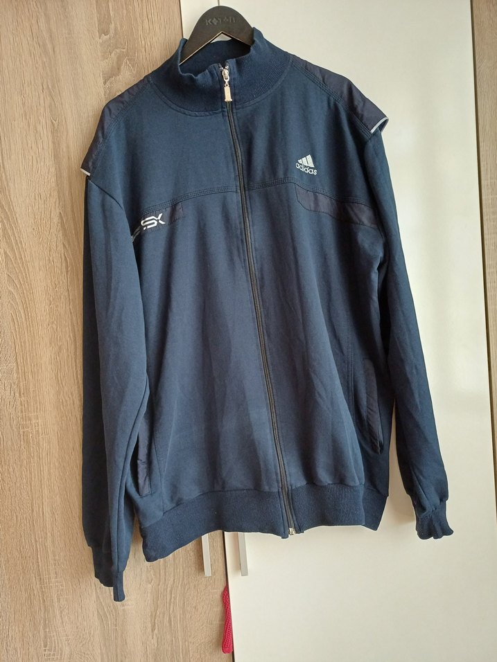 4 XXL Erkek Lacivert Fermuarlı Yüksek Yaka Sweatshirt - Görsel 2