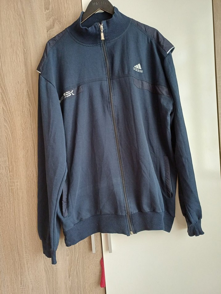 4 XXL Erkek Lacivert Fermuarlı Yüksek Yaka Sweatshirt - Görsel 3