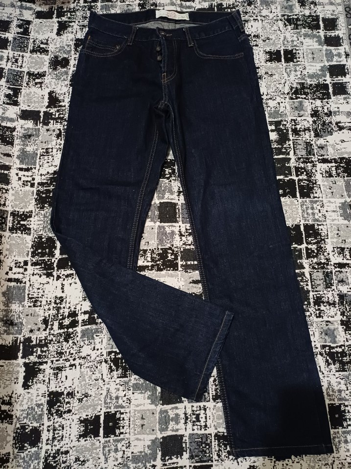 Erkel Lacivert Kot Pantolon bir iki sefer giyilmiştir.. - Görsel 2