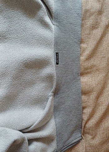 Gri Fermuarlı  Erkek Sweatshirt - Görsel 7