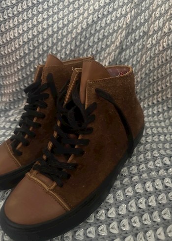 Kadın Kahverengi Bağcıklı Bot - Görsel 2