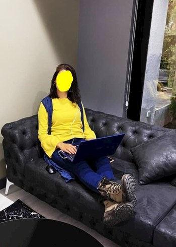 Kadın Lacivert Uzun Salaş yelek - Görsel 5