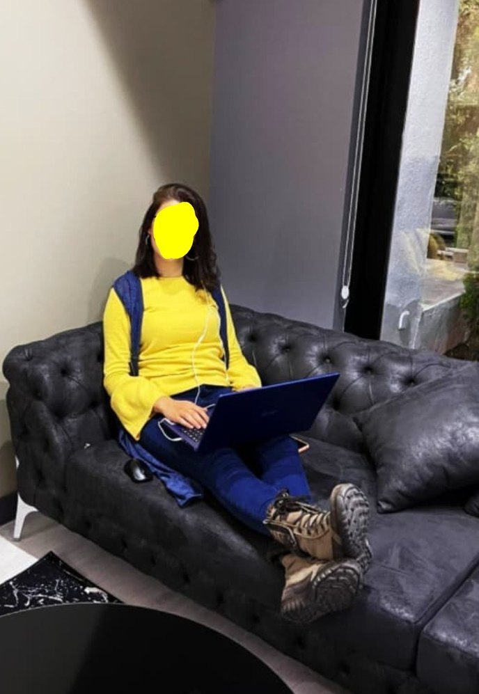 Kadın Lacivert Uzun Salaş yelek - Görsel 5