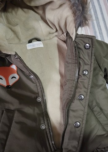 Kürklü Kapüşonlu Erkek Çocuk Mont - Görsel 4