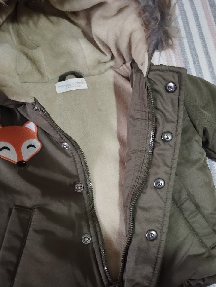 Kürklü Kapüşonlu Erkek Çocuk Mont - Görsel 4