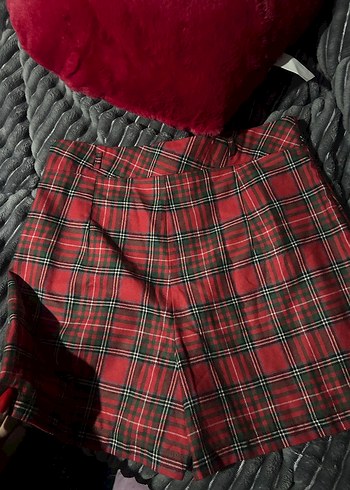 Zara ekoseli kolej etek - Görsel 5