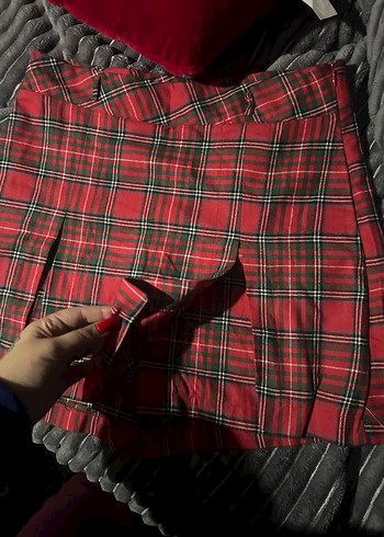 Zara ekoseli kolej etek - Görsel 3