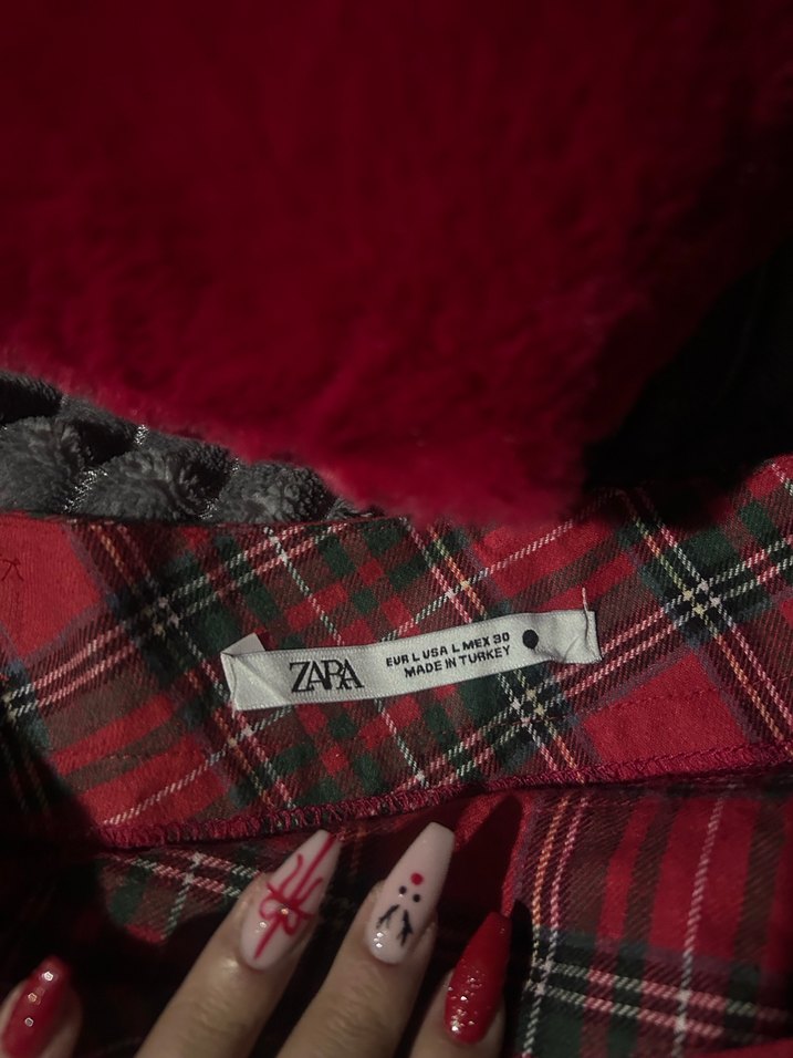 Zara ekoseli kolej etek - Görsel 4