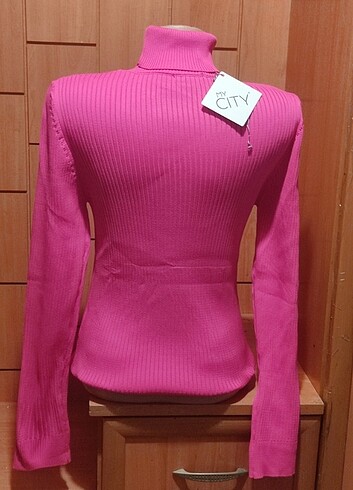 m Beden Bayan kışlık boğazlı kazak yüzde yüz polyester