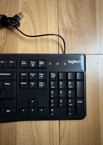 Logitech Kablolu Siyah Klavye - Görsel 2