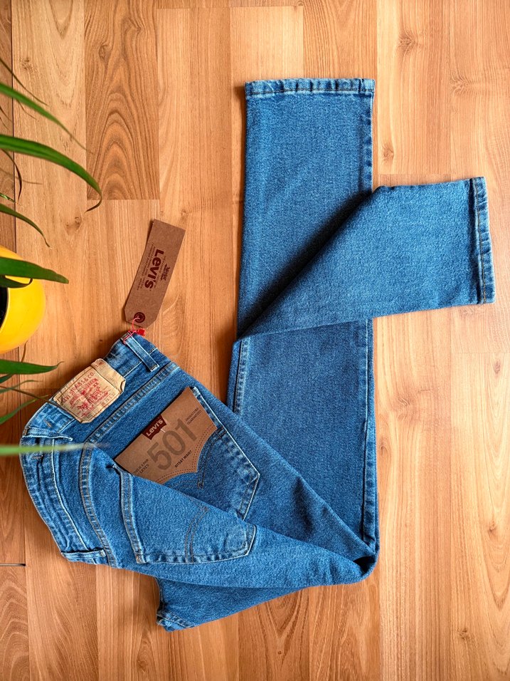 Levis 501 Mavi Denim Jean — görsel 4/9