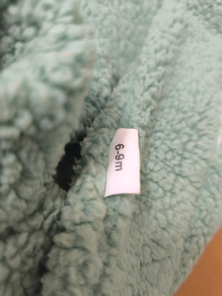 Örgü Detaylı Yeşil Bebek Tulumu - Görsel 4