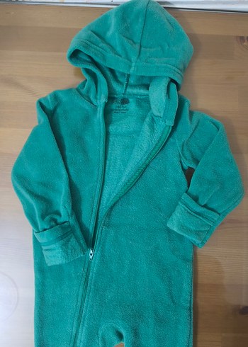 Turkuaz Fermuarlı Bebek Tulumu - Görsel 2