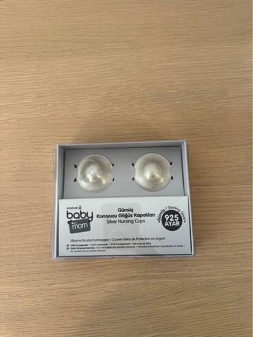 Göğüs ucu koruyucu gümüş kapak