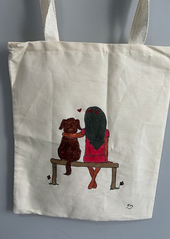 Kendi çizimim bez çantalar - Görsel 2