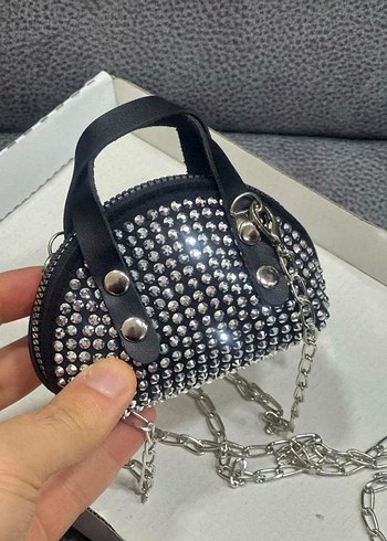 Beden siyah Renk MİNİK MODEL ASKILI ÇANTA