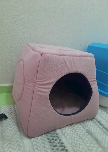 Pastel Pembe Kedi/Köpek Yatağı