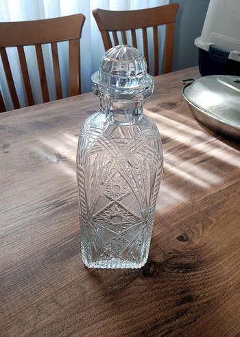 Paşabahçe Kristal kapaklı karaf