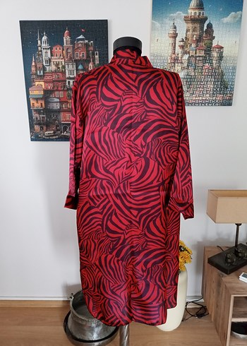 Diğer Zebra Desenli Kadın Kimono sabahlik