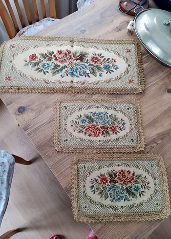  Vintage 3 parça sehpa takimi