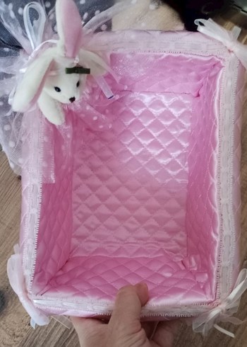  Beden pembe Renk Yenidoğan Kız Bebek Hediye Sepeti