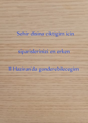 Şehir dışına çıkacağım icin