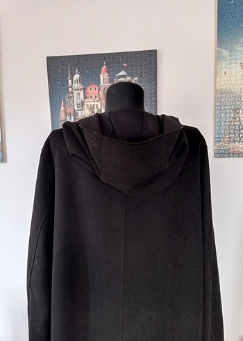 Nubuk dokulu Kapüşonlu hirka ceket - Görsel 4