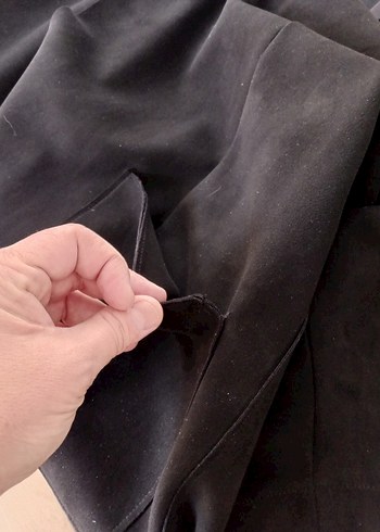 Nubuk dokulu Kapüşonlu hirka ceket - Görsel 6