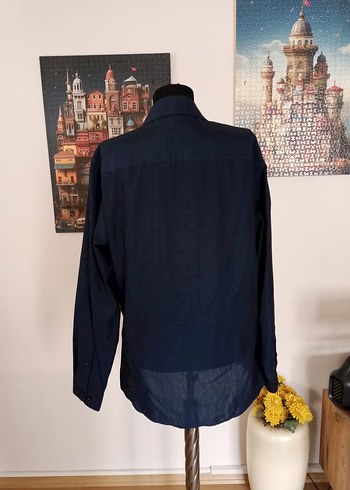 Cedar Wood Statü Lacivert Gömlek - Görsel 2