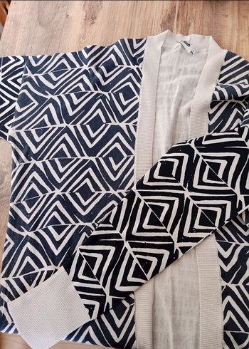 Bohem Desenli ince triko Kadın Hırka - Görsel 5