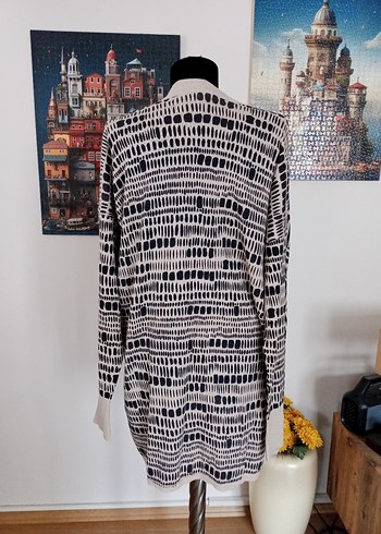 Bohem Desenli ince triko Kadın Hırka - Görsel 2