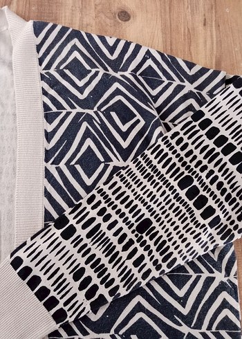 Bohem Desenli ince triko Kadın Hırka - Görsel 4