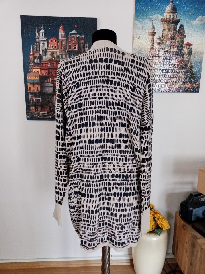 Bohem Desenli ince triko Kadın Hırka - Görsel 2