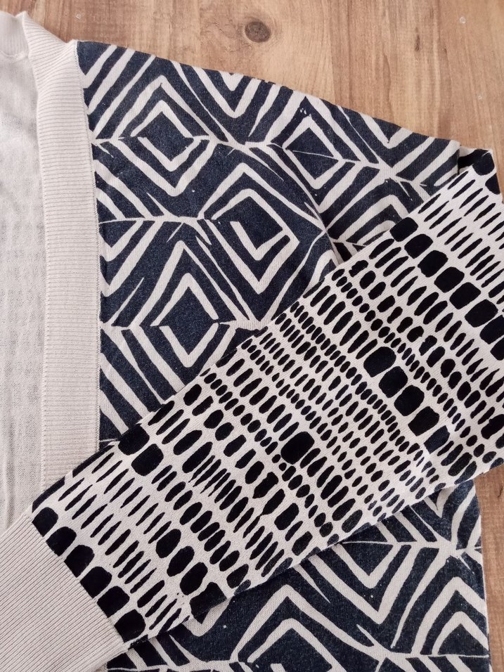 Bohem Desenli ince triko Kadın Hırka - Görsel 4