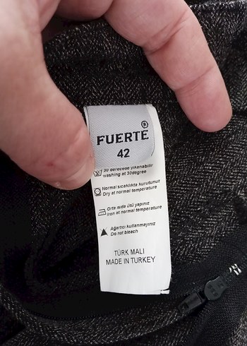 Kahveli tonlarda Kadın Kumaş Pantolon - Görsel 4